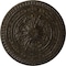 Ekena Millwork Naple Ceiling Medallion (Fits Canopies up to 3 3/8"), 37 1/2"OD x 3 3/8"P, Stone Hearth Crackle CM37NASHC - alternate 1